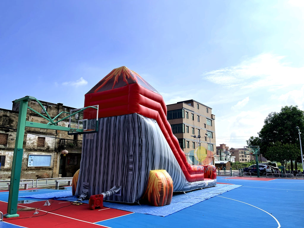Inflatable Volcano Water Slide Fun Outdoor Adventure