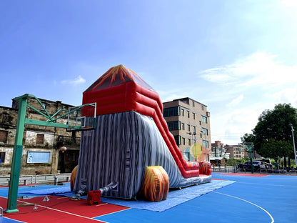 Inflatable Volcano Water Slide Fun Outdoor Adventure