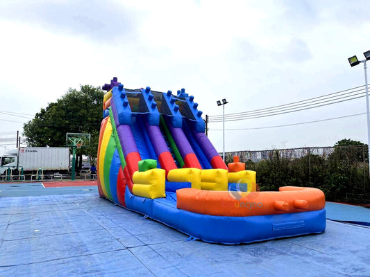 Rainbow Commercial Inflatable Water Slide Swimming Pool Perfect for Summer Events Fun for All Ages