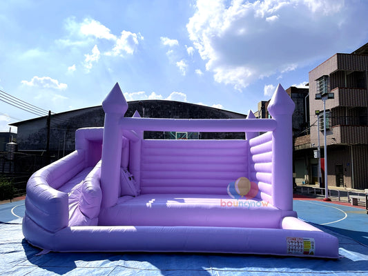 Kids Inflatable Bounce House Purple Jumping Bouncer for Wedding