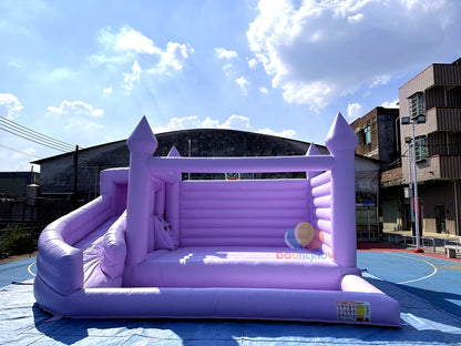 Kids Inflatable Bounce House Purple Jumping Bouncer for Wedding