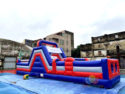 Funny Inflatable Combos Obstacle Course Water Slide Party For Team Events Exciting Outdoor Fun