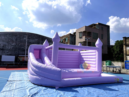 Kids Inflatable Bounce House Purple Jumping Bouncer for Wedding