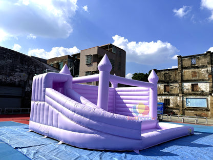 Kids Inflatable Bounce House Purple Jumping Bouncer for Wedding