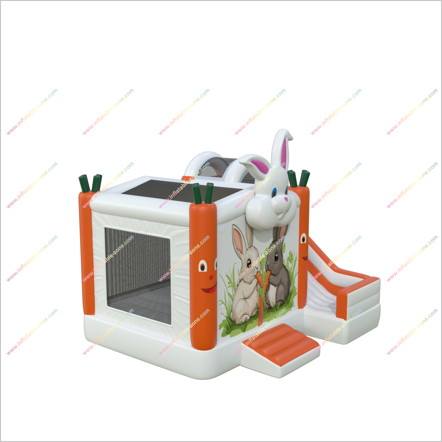Adorable Bunny Jumping Castle Slides Combo Joy Inflatable Outdoor Playground Bounce House And Slide For Sale - Inflatable-Zone
