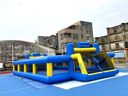Kids Inflatable Soccer Playground Outdoor FunEquipment  Great for Parties & Football Field Games
