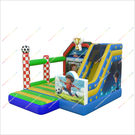 Inflatable Soccer Target Bounce House And Slide Combos Best Playground Equipment Bouncy Castle With Slide Hire Near Me