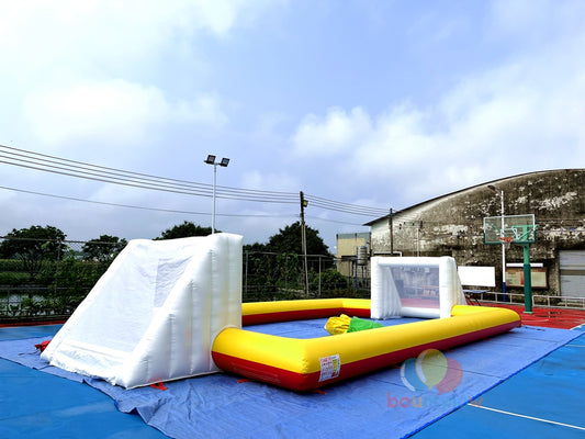 Fun Inflatable Soccer Field Outdoor Sports Adventure Ideal for Kids and Adults