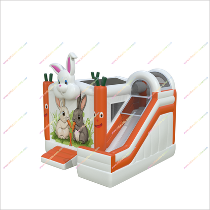 Adorable Bunny Jumping Castle Slides Combo Joy Inflatable Outdoor Playground Bounce House And Slide For Sale - Inflatable-Zone