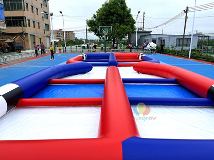 Event-Ready Inflatable Soccer Playground  Inflatable Soccer Fun Arena Outdoor Excitement Fun for Everyone