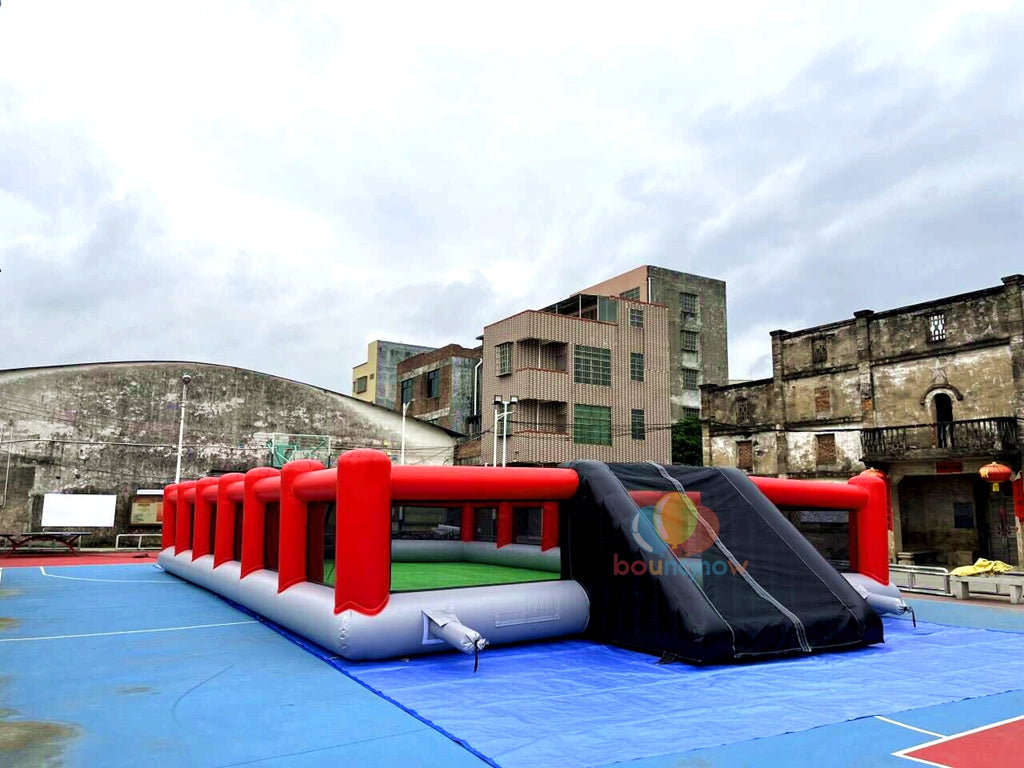 20X10M Kids Inflatable Soccer Playground Outdoor FunEquipment  Great for Parties & Football Field Games