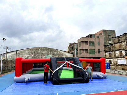 20X10M Kids Inflatable Soccer Playground Outdoor FunEquipment  Great for Parties & Football Field Games