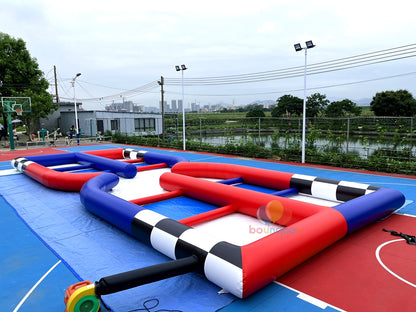 Event-Ready Inflatable Soccer Playground  Inflatable Soccer Fun Arena Outdoor Excitement Fun for Everyone