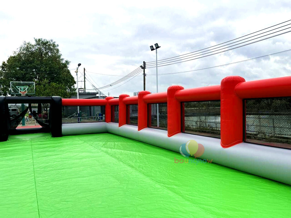 20X10M Kids Inflatable Soccer Playground Outdoor FunEquipment  Great for Parties & Football Field Games