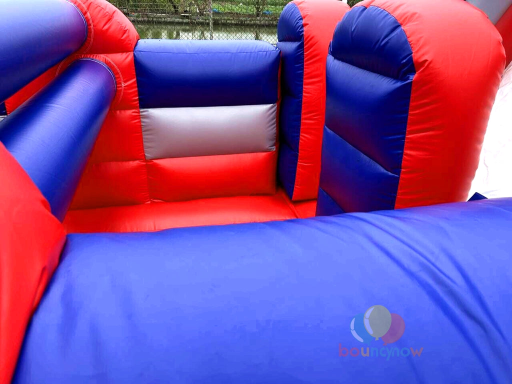 Funny Inflatable Combos Obstacle Course Water Slide Party For Team Events Exciting Outdoor Fun