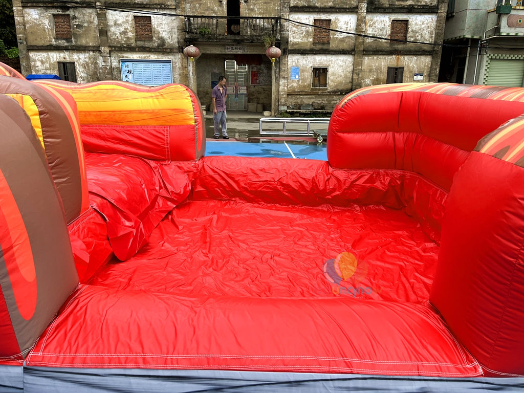 Exciting Volcano Themed Inflatable Water Slide Outdoor Play Adventure erfect for Family Gatherings