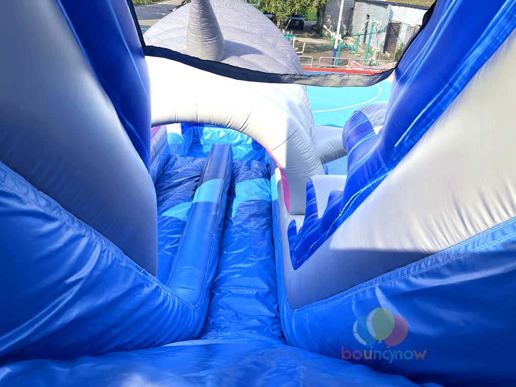 Commercial Grade High-Quality Fun Shark Inflatable Water Slide Safe for Parties Events