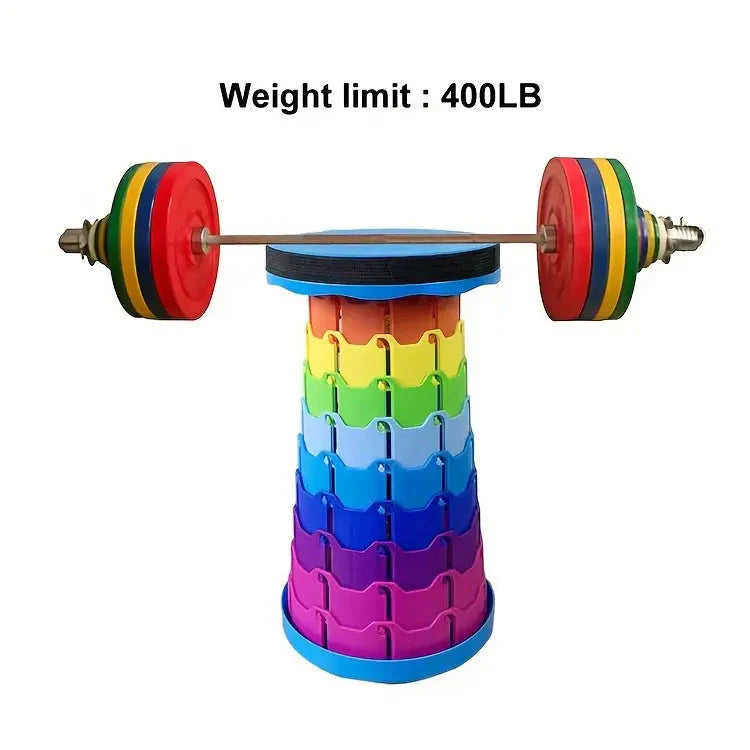Collapsible Stool For Adults, Portable Retractable Folding Telescoping Foldable Outdoor Camping Stool Holds