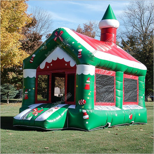 Inflatable Christmas Gifts Bounce Bouncy Castles Outdoor Play Yard Jump House Rentals Near Me - Inflatable-Zone