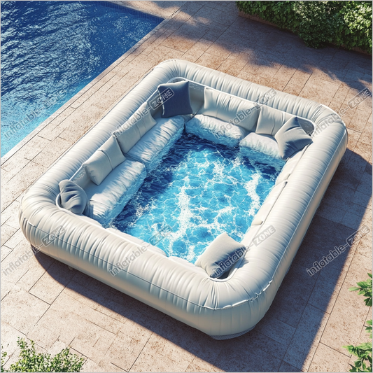 Luxury Large Inflatable Sofa Pool Nearby Outdoor Play Ground Sofa Swimming Pool Games For Fun - Inflatable-Zone