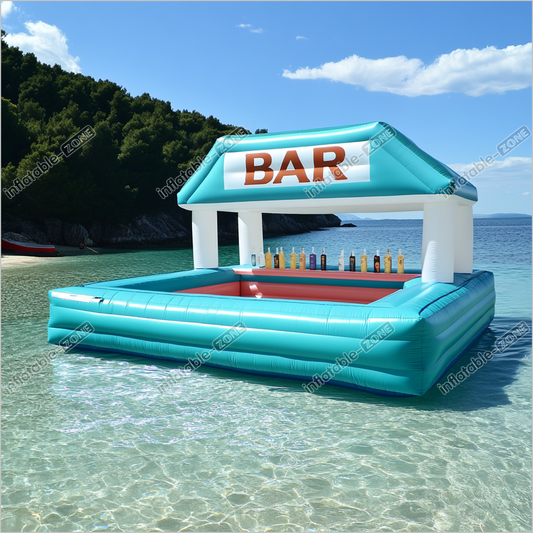 Outdoor Water Toys Floating Bar Inflatable Fun Swimming Games Inflatable Pool Bar Sea Theme Party - Inflatable-Zone