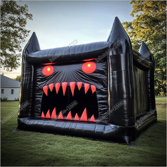 Halloween Scary Face Big Inflatable Bouncy Castle Backyard Discovery Playground Commercial Jump House For Sale - Inflatable-Zone