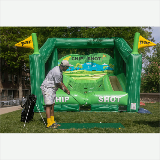 Chip Shot Par Game Inflatable Golf Ball Hitting Cage Leisure Activities Chip Shot Golf Outdoor Sports Near Me