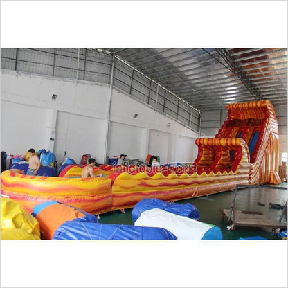 Large Inflatable Water Slide Pool,Inflatable Bounce Castle With Water Slide,Double Zip Line Water Slide Inflatable - Inflatable-Zone
