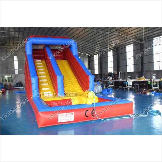 Single Lane Commercial Inflatable Wet Dry Slide Jumper Water Slide With Splash Pool For Kids And Adults - Inflatable-Zone