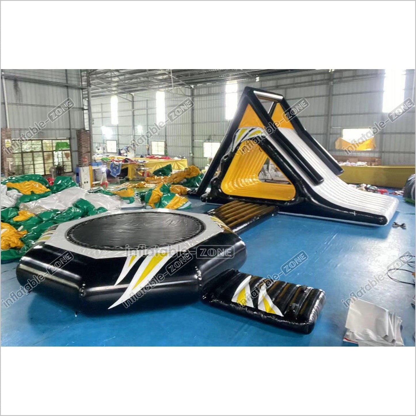 Water Toys Inflatable Floating Splash Slide Combo Inflatable Water Trampoline Bouncer For Adults And Kids - Inflatable-Zone