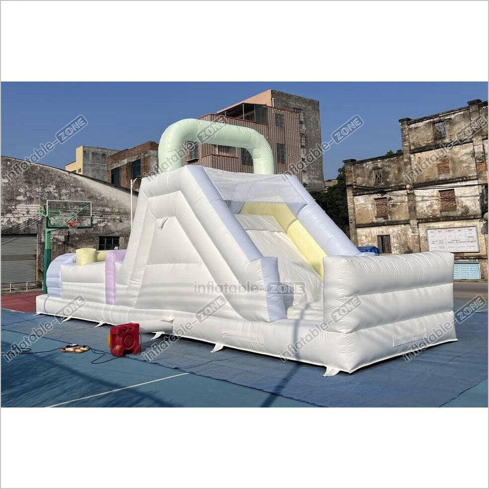 Large Inflatable Obstacle Course Slip And Slide Birthday Party Fun Obstacle Course For Adults - Inflatable-Zone