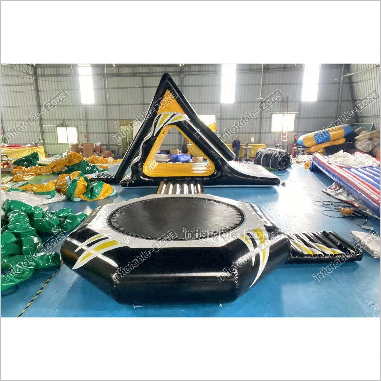 Water Toys Inflatable Floating Splash Slide Combo Inflatable Water Trampoline Bouncer For Adults And Kids - Inflatable-Zone
