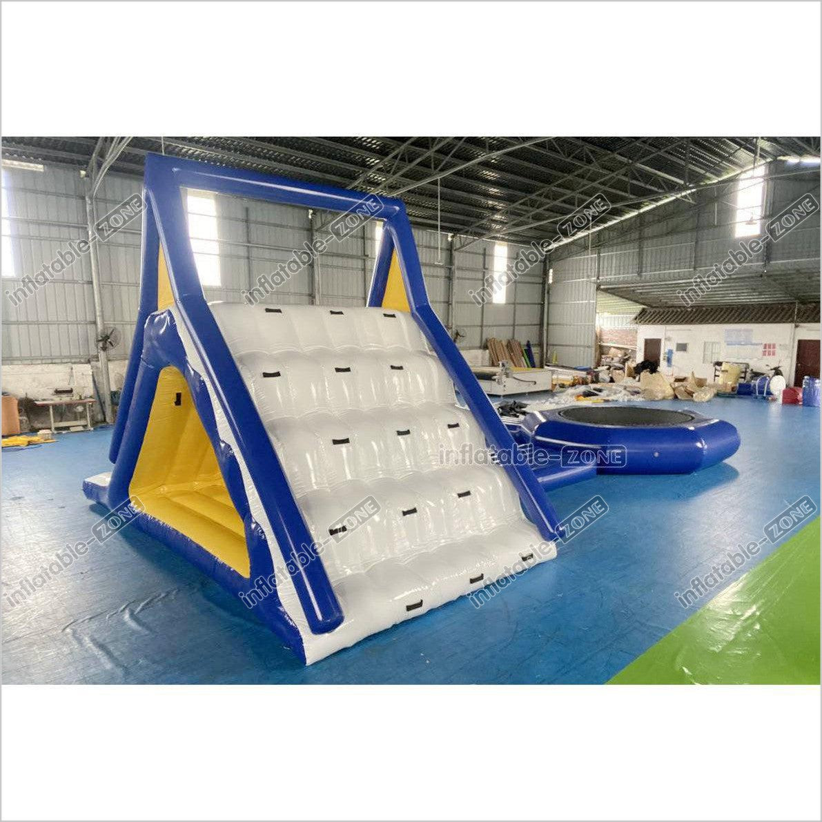 Commercial Large Inflatable Water Floating Slides Combo Inflatable Trampoline Sea Sports Games - Inflatable-Zone