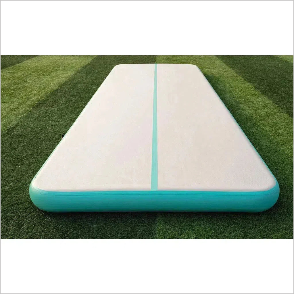 Mint Green Air Tumble Track Cheerleaders Mat - Inflatable-Zone