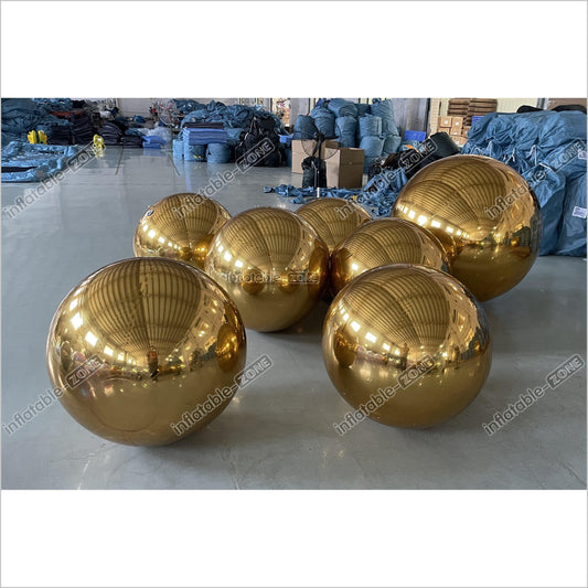 Gold Inflatable Mirror Ball Decoration Inflatable Large Disco Mirror Balls For Sale - Inflatable-Zone