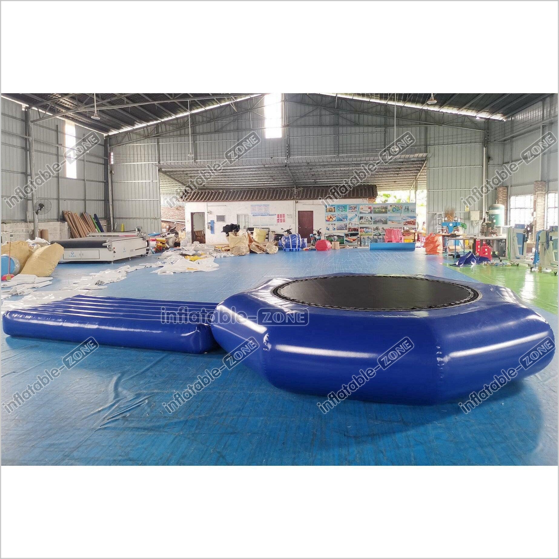 Commercial Large Inflatable Water Floating Slides Combo Inflatable Trampoline Sea Sports Games - Inflatable-Zone