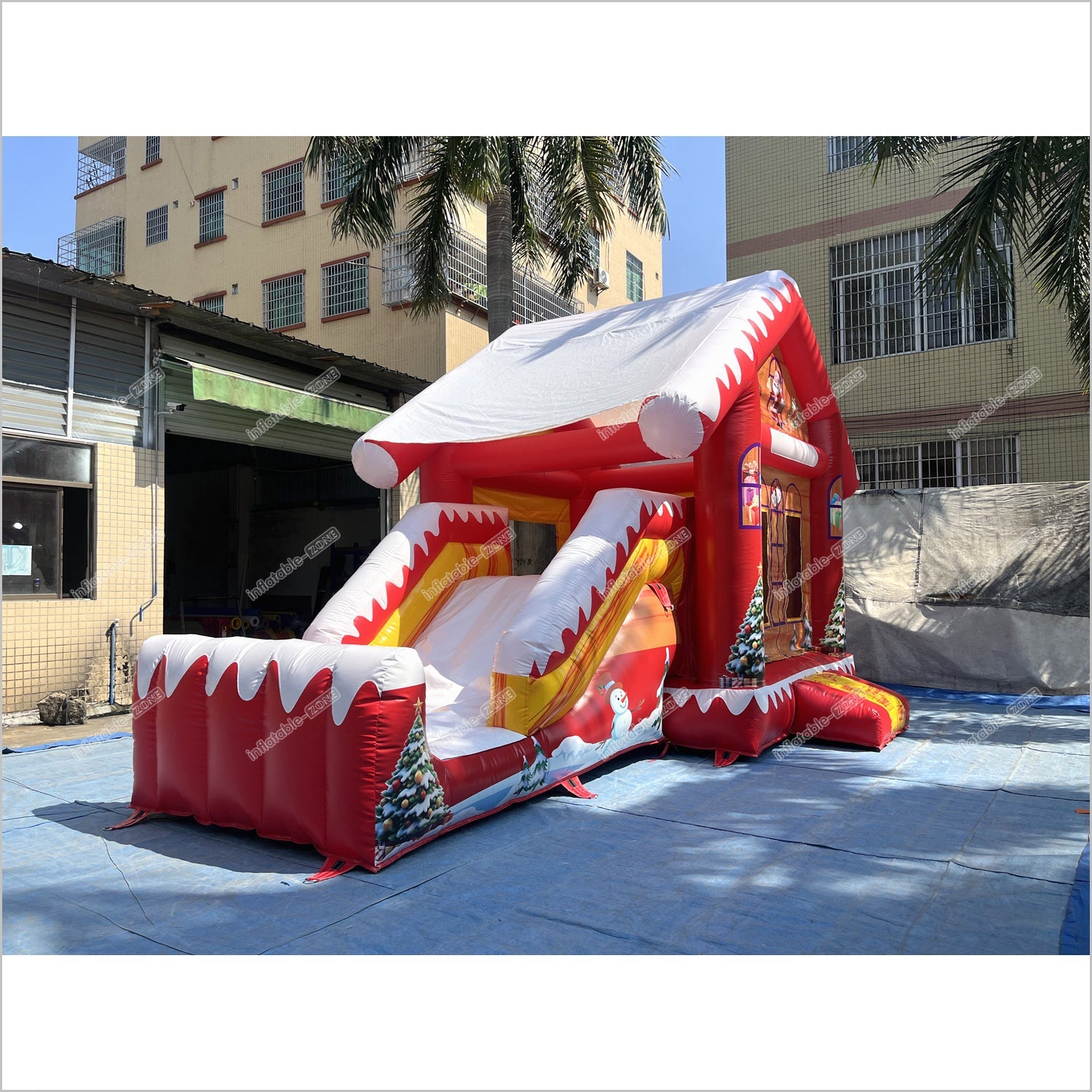 Hiring A Bouncy Castle Christmas Inflatable Slide Soft Playground Near Me Commercial Combo Bounce House With Slide Rental - Inflatable-Zone