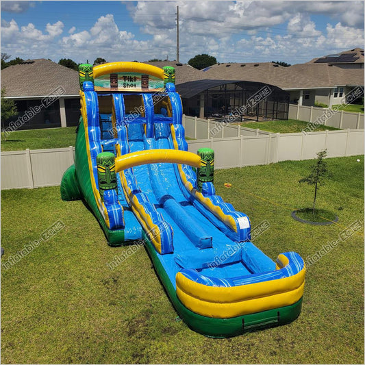 Giant Inflatable Water Slide Park For Kids And Adults, Long Water Park Slides - Inflatable-Zone