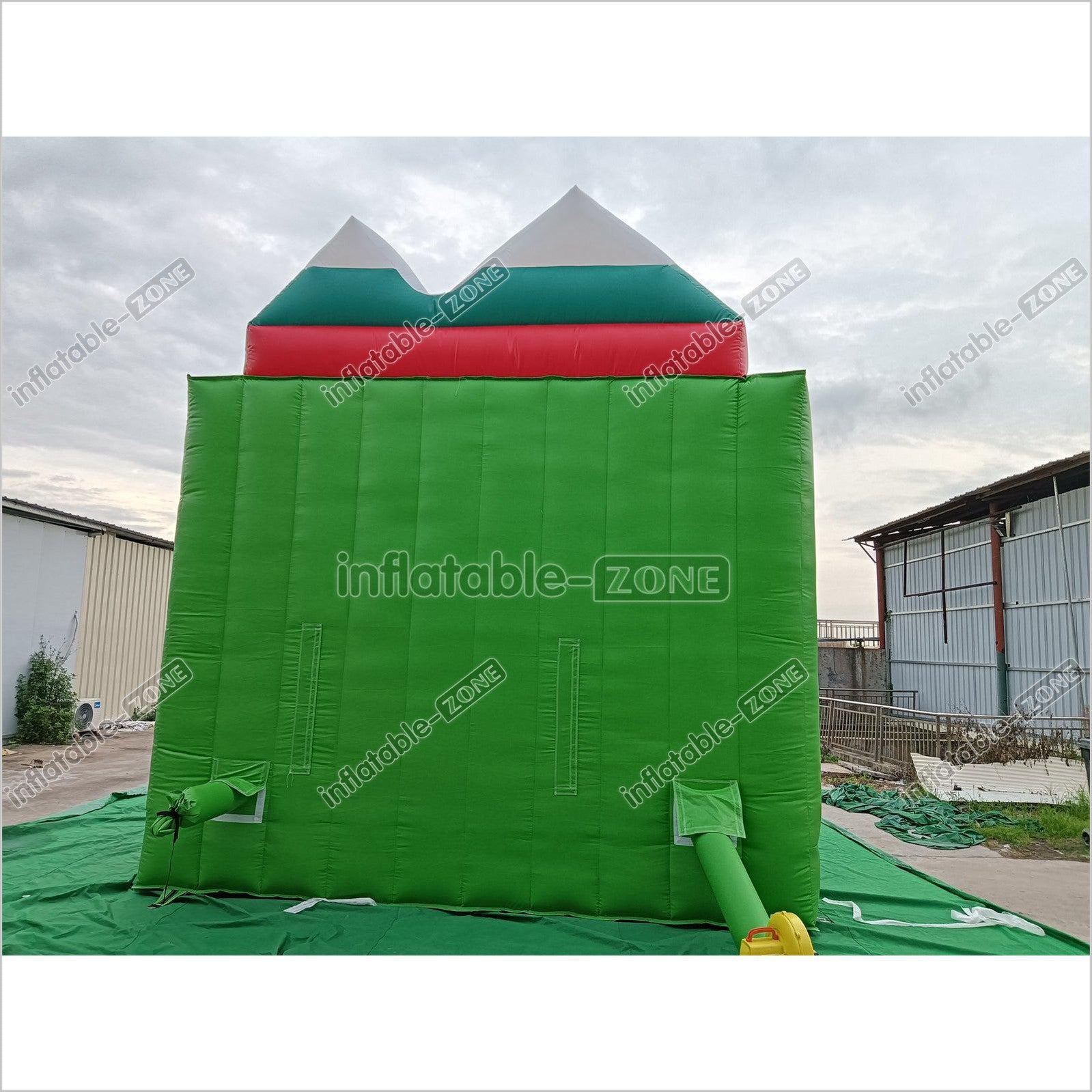 Inflatable Forest Theme Climbing Wall Bouncer Red And Blue Inflatable Sports Climbing Game - Inflatable-Zone