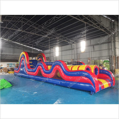 Inflatable Obstacle Course Bouncy Race With Obstacles Bounce House - Inflatable-Zone