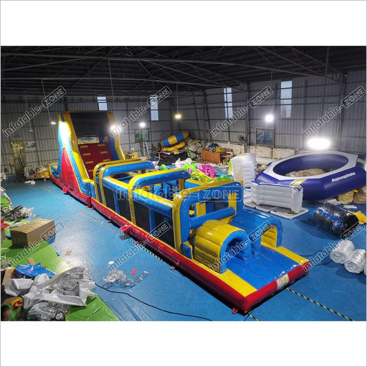 Team Playground Inflatable Obstacle Course Best Blow Up Backyard Climbing Bouncy Castle House - Inflatable-Zone