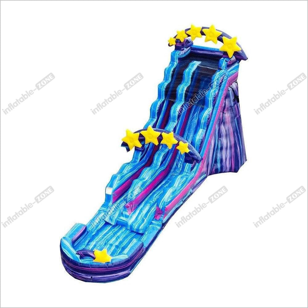 Galaxy Commercial Grade Well Fun Time Water Slide With Pool Water Stars Inflatable Slide - Inflatable-Zone