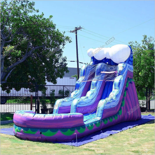 Mermaid Commercial Grade Water Slide With Pool Large Inflatable Slides Backyard Bouncers And Party - Inflatable-Zone