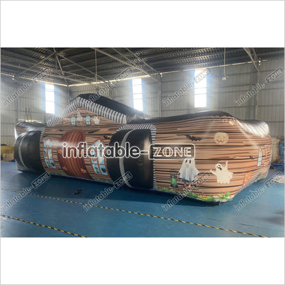 Halloween Inflatable Haunted House Maze Sports Game Halloween Blow-Up Party Fun House - Inflatable-Zone