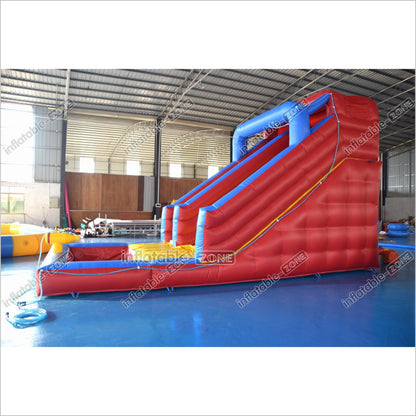 Single Lane Commercial Inflatable Wet Dry Slide Jumper Water Slide With Splash Pool For Kids And Adults - Inflatable-Zone