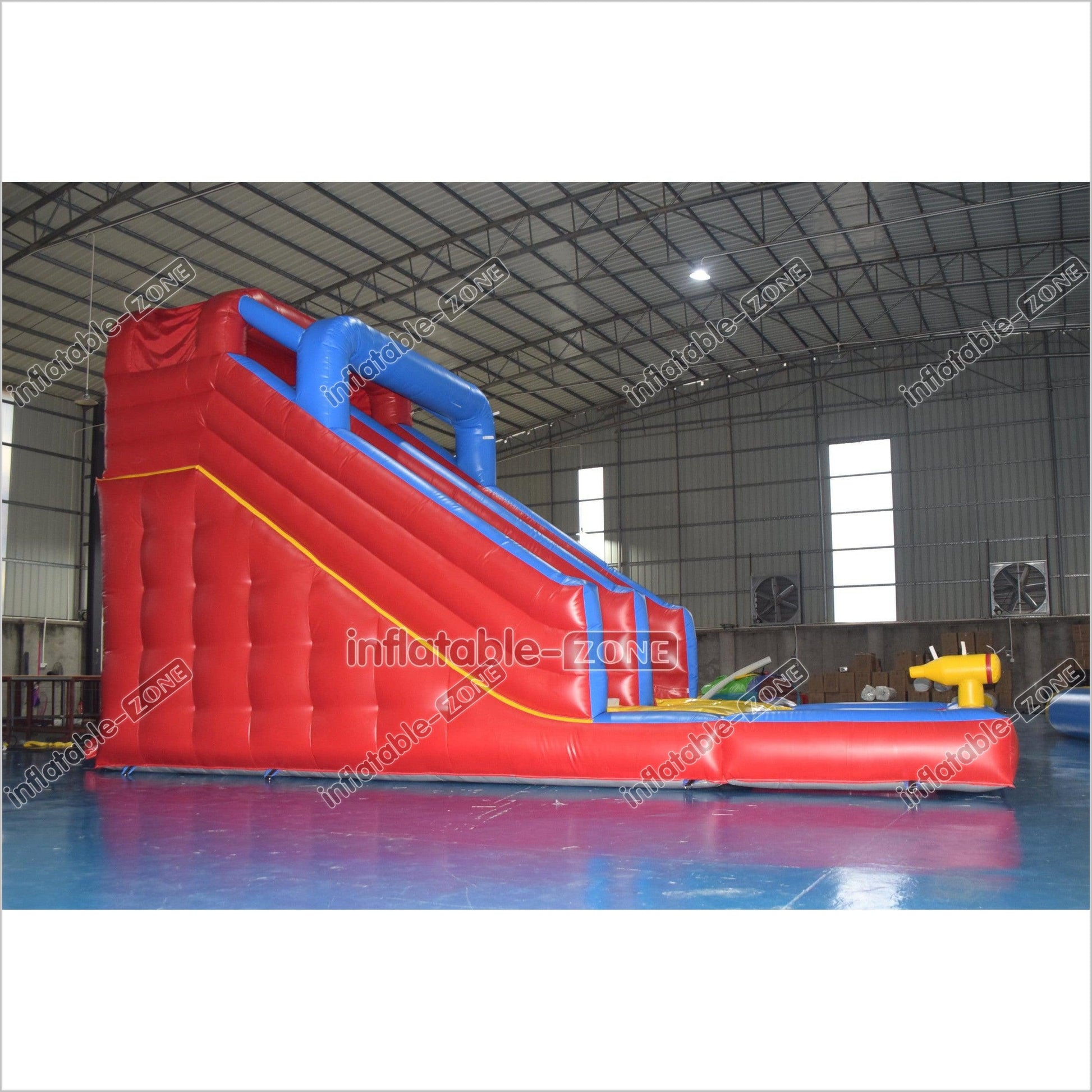 Single Lane Commercial Inflatable Wet Dry Slide Jumper Water Slide With Splash Pool For Kids And Adults - Inflatable-Zone