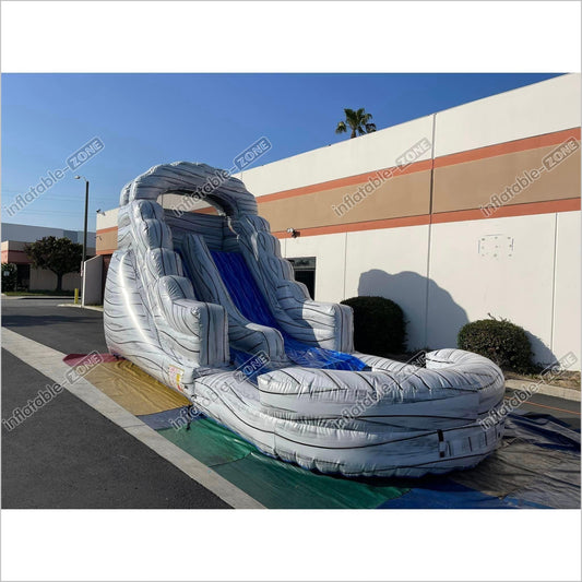 Water Slides Commercial Pool, Commercial Inflatable Water Slide With Ball Pit - Inflatable-Zone
