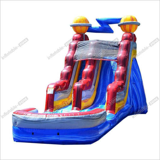Space Astronaut Commercial Grade Water Slide With Pool Wet And Dry Giant Inflatable Slide - Inflatable-Zone