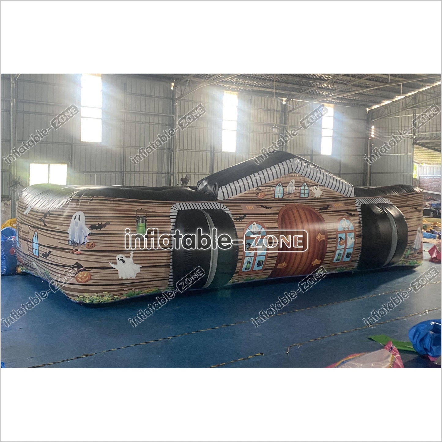 Halloween Inflatable Haunted House Maze Sports Game Halloween Blow-Up Party Fun House - Inflatable-Zone