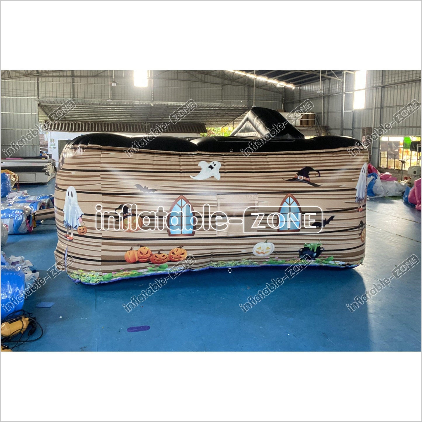 Halloween Inflatable Haunted House Maze Sports Game Halloween Blow-Up Party Fun House - Inflatable-Zone